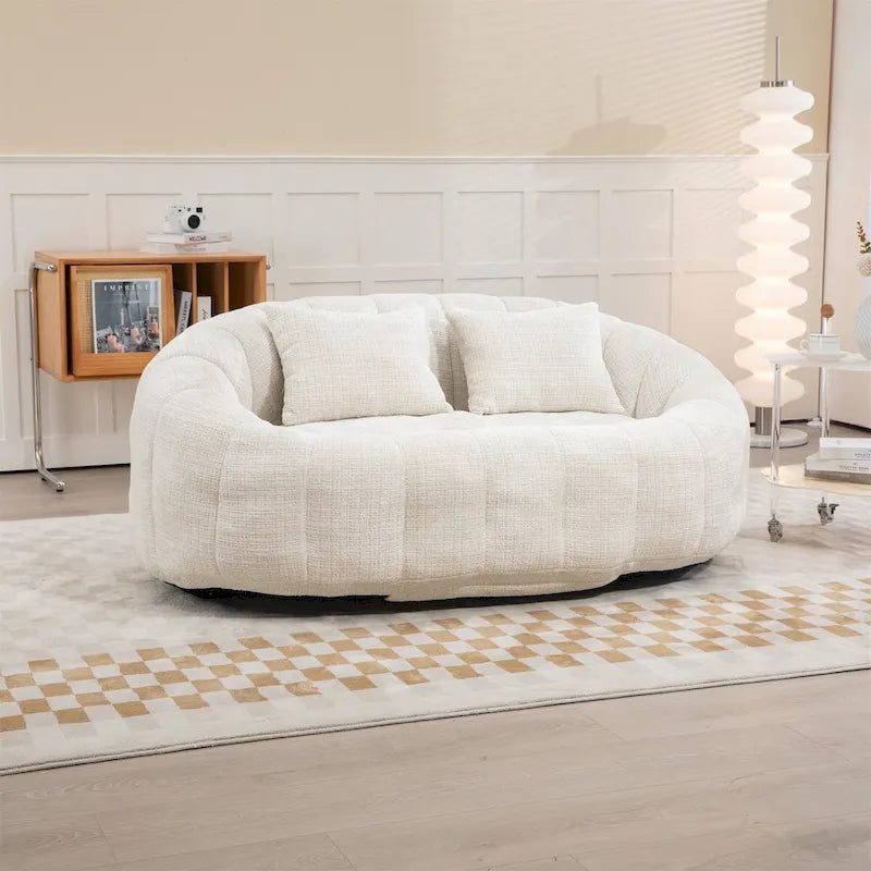 Chenille Bean Bag Chair Lazy Sofa