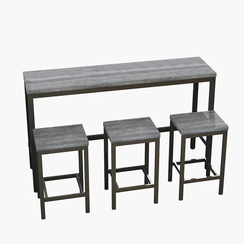 Pub Table Set with 3 Stools