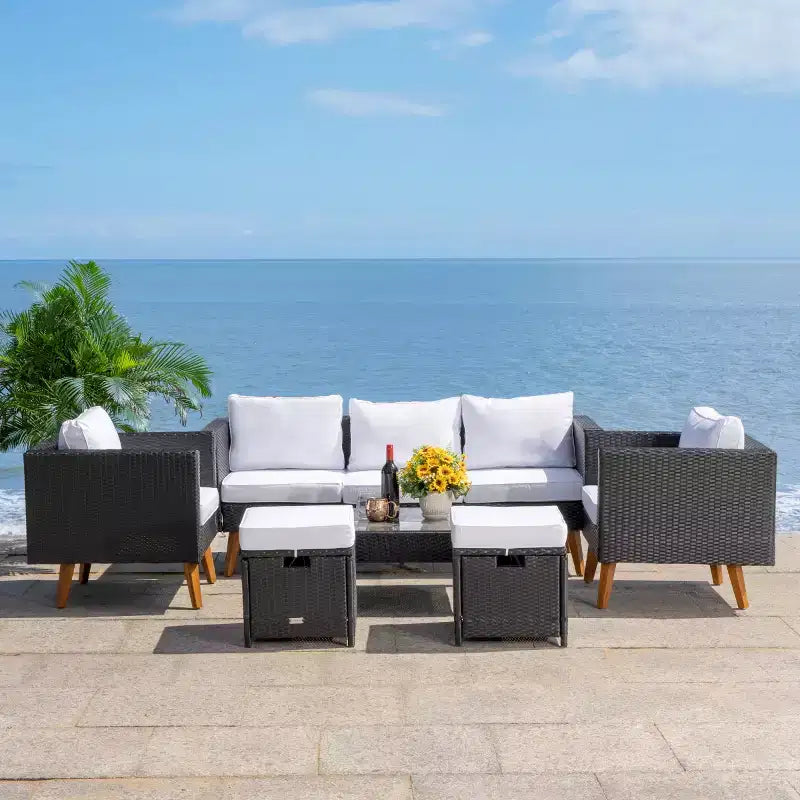 Presla 6 Piece Living Set - Indoor/Outdoor - PAT7715 - Safavieh