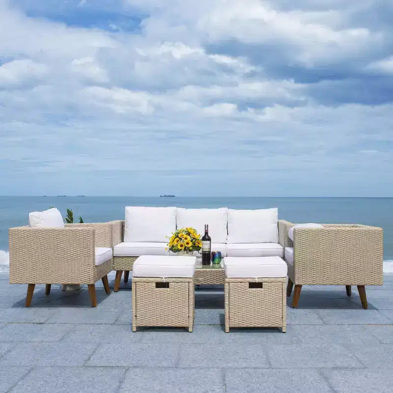 Presla 6 Piece Living Set - Indoor/Outdoor - PAT7715 - Safavieh