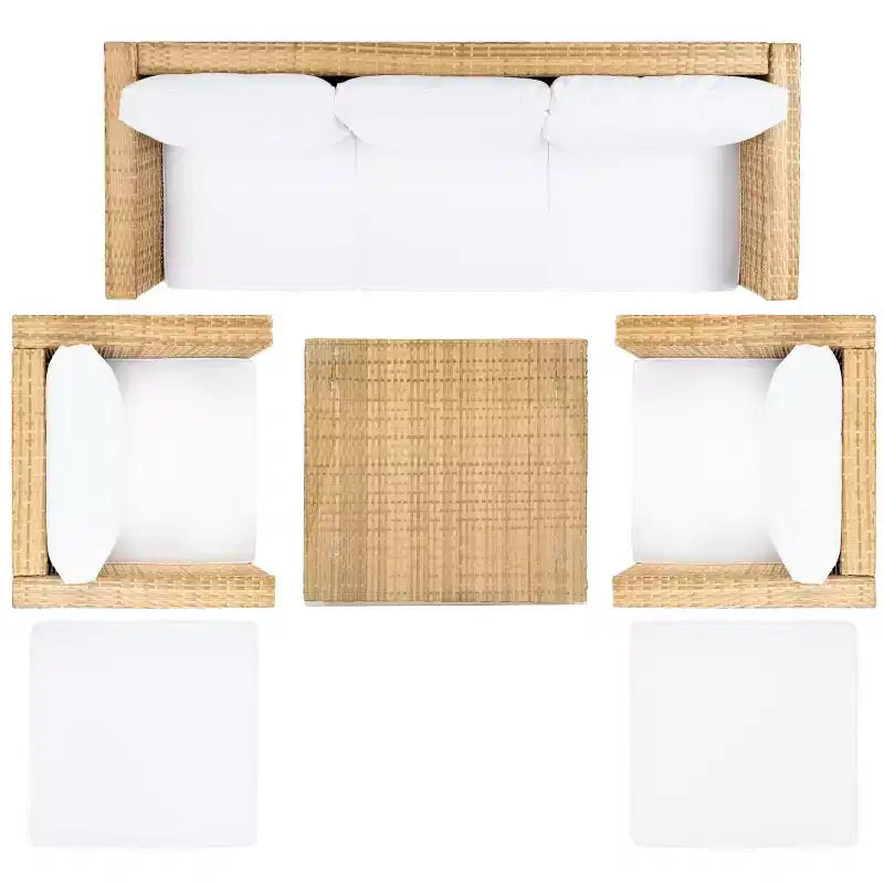Presla 6 Piece Living Set - Indoor/Outdoor - PAT7715 - Safavieh