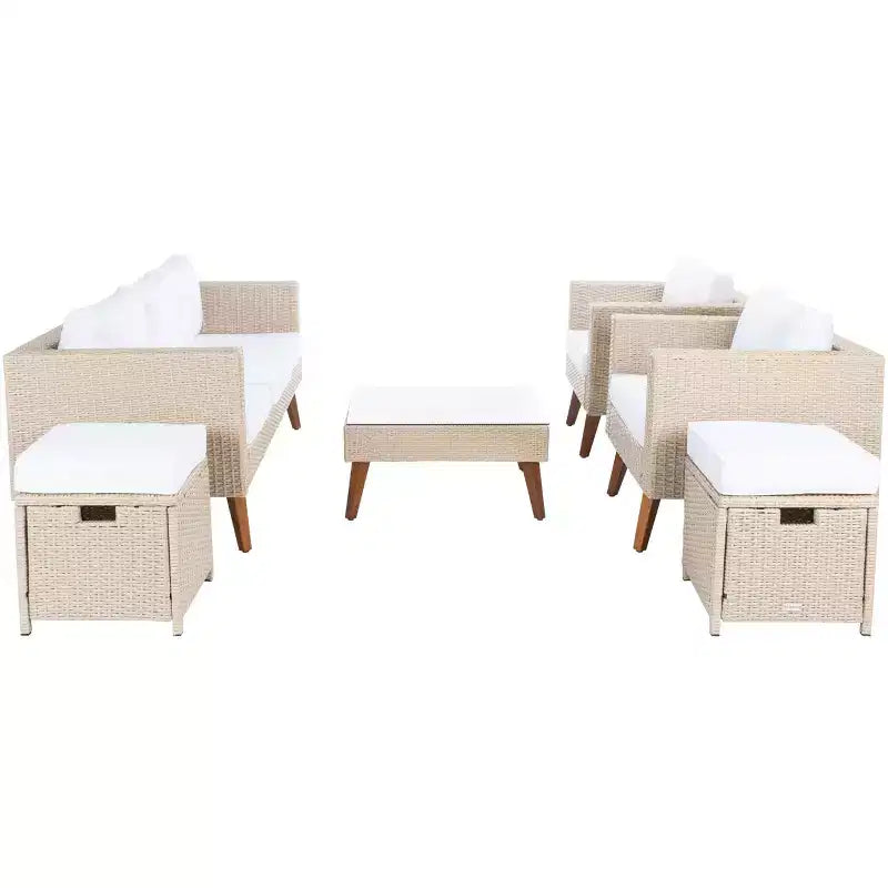 Presla 6 Piece Living Set - Indoor/Outdoor - PAT7715 - Safavieh