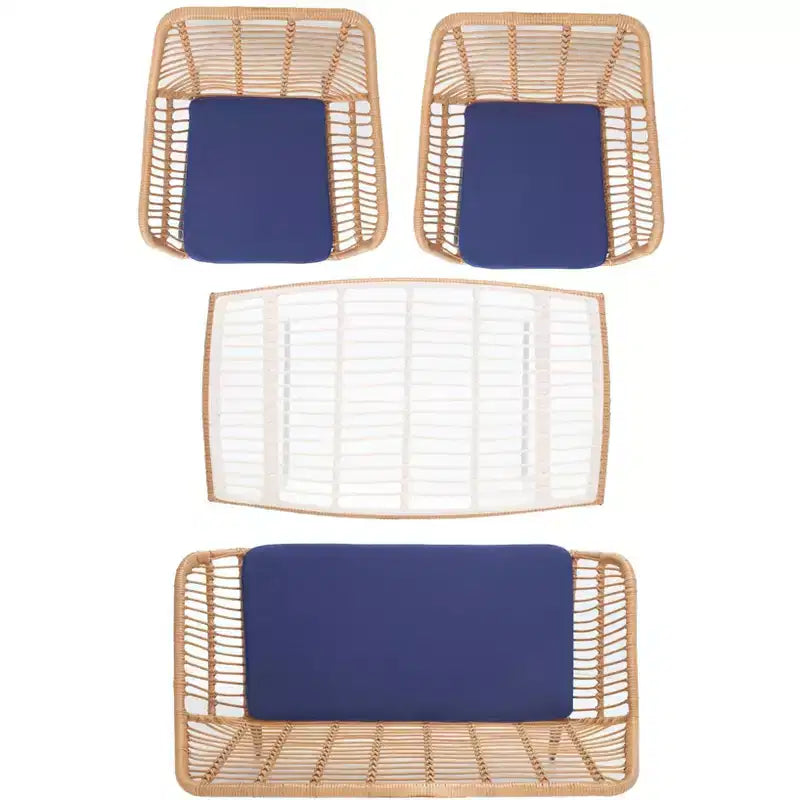 Roston 4 Piece Living Set - Indoor/Outdoor - PAT9005 - Safavieh