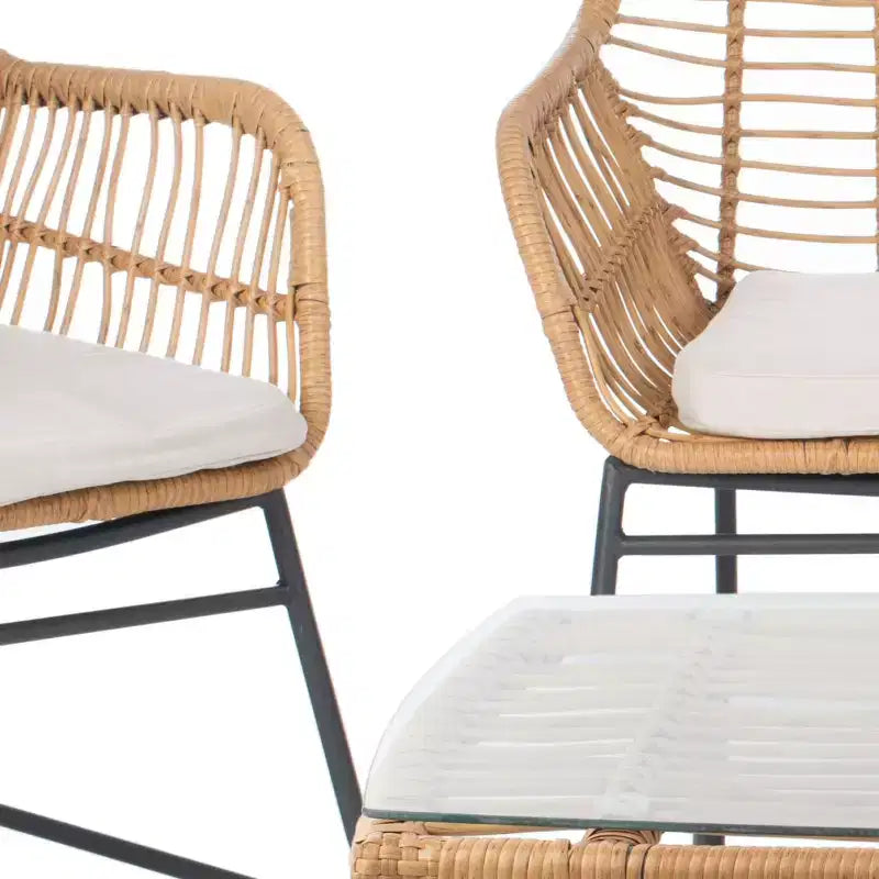 Roston 4 Piece Living Set - Indoor/Outdoor - PAT9005 - Safavieh