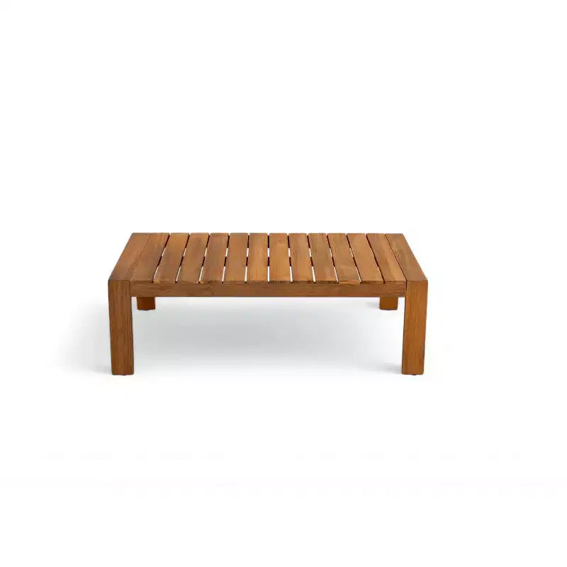 Scott Living Doris 4 Piece Outdoor Rustic Slat Design Acacia Wood Upholstered Seating Set