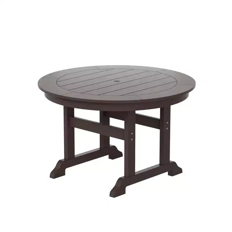 WestinTrends Malibu 5-Piece HDPE Outdoor Patio Chair and Round Table Dining Set