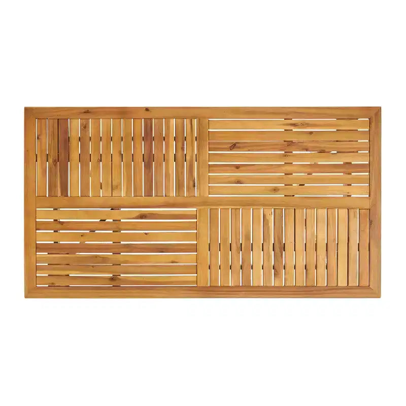 Christopher Knight Home Caraga Outdoor Acacia Wood and Wicker 7 Piece Dining Set with Cushion