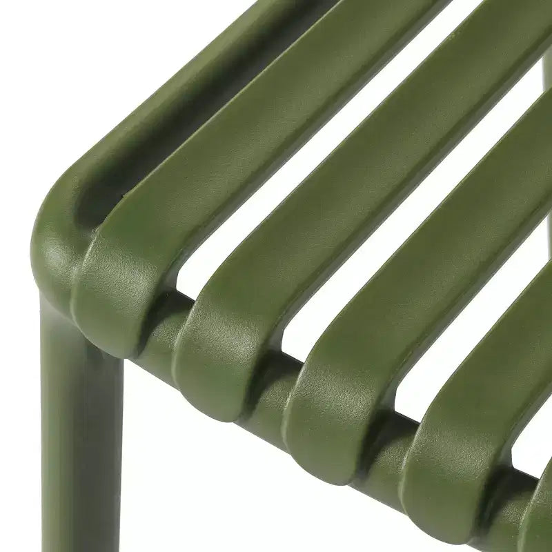 WestinTrends Playa 5-Piece Outdoor Metal Dining Table Set And Stackable Resin Patio Chairs
