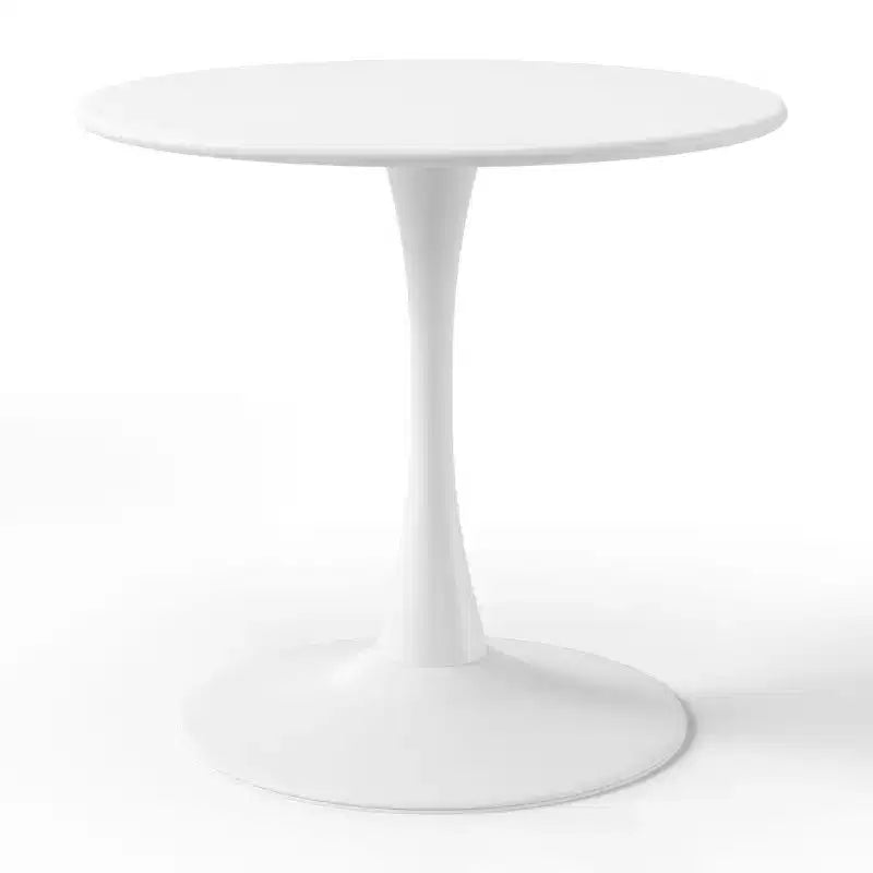 WestinTrends Playa 5-Piece Round Metal Bistro Dining Table Set And Stackable Resin Patio Dining Side Chairs