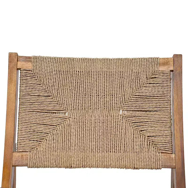 Christopher Knight Home Daisy 3 Piece Patio Rustic Acacia Wood Dining Set with Wicker Woven Chair