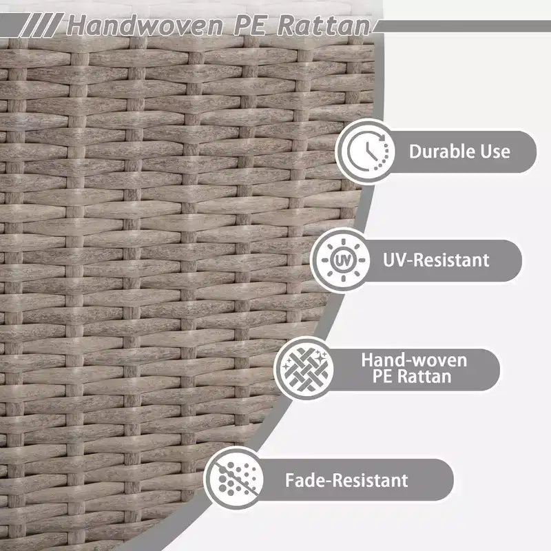 UPTIOT 5-Piece Patio Furniture Chair Outdoor Conversation Set