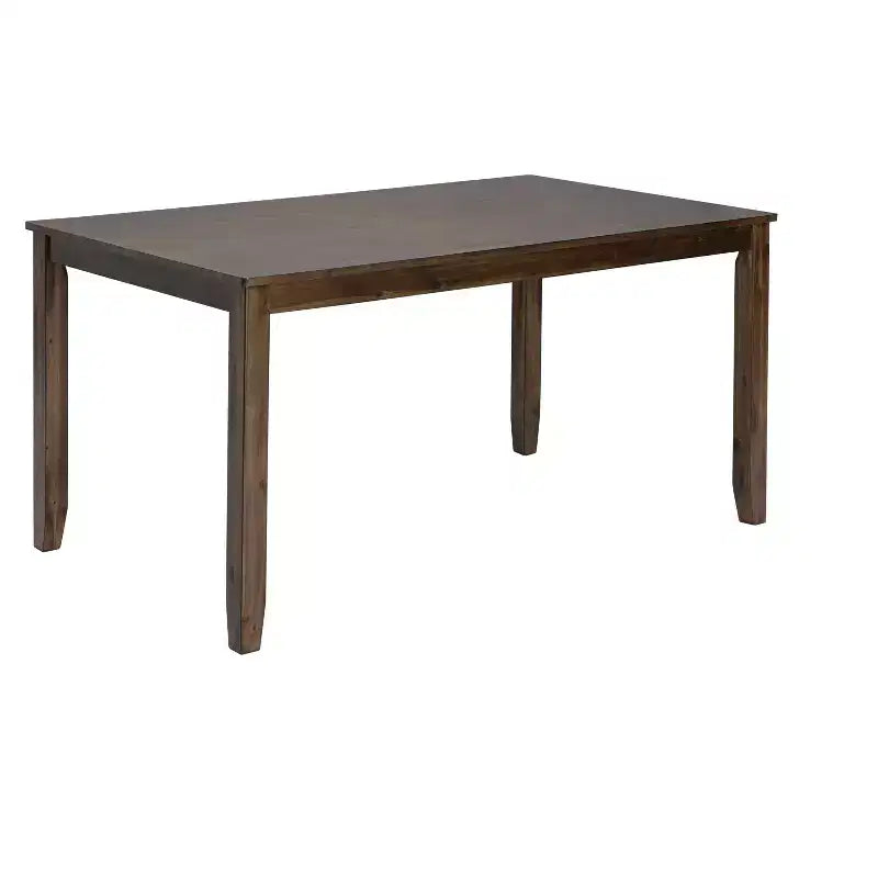 MAYEERTY 5-Piece Modern Dining Set, Rectangular Wooden Table 4 Upholstered Chairs, Kitchen Dining Room, Gray