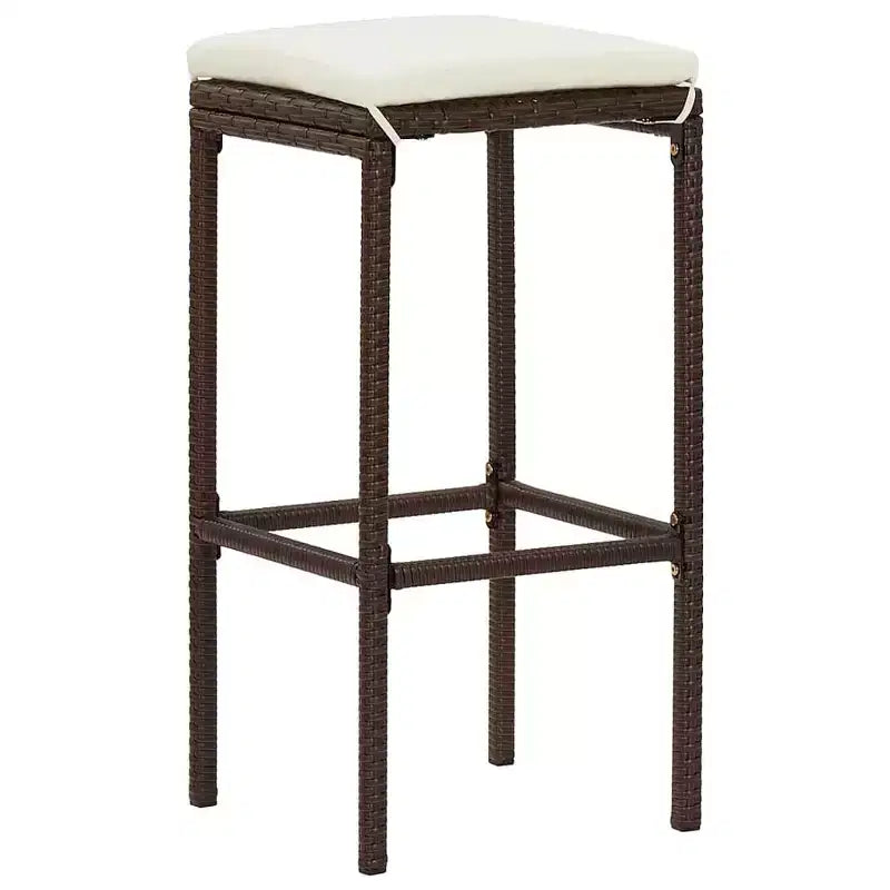 vidaXL Garden Bar Set with Solid Acacia and Poly Rattan