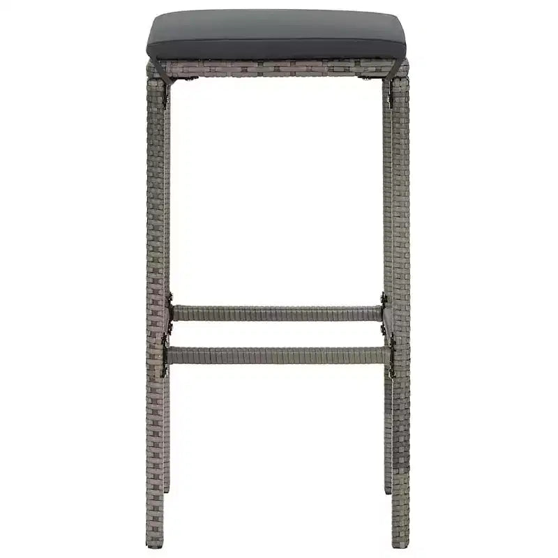 vidaXL Garden Bar Set with Solid Acacia and Poly Rattan