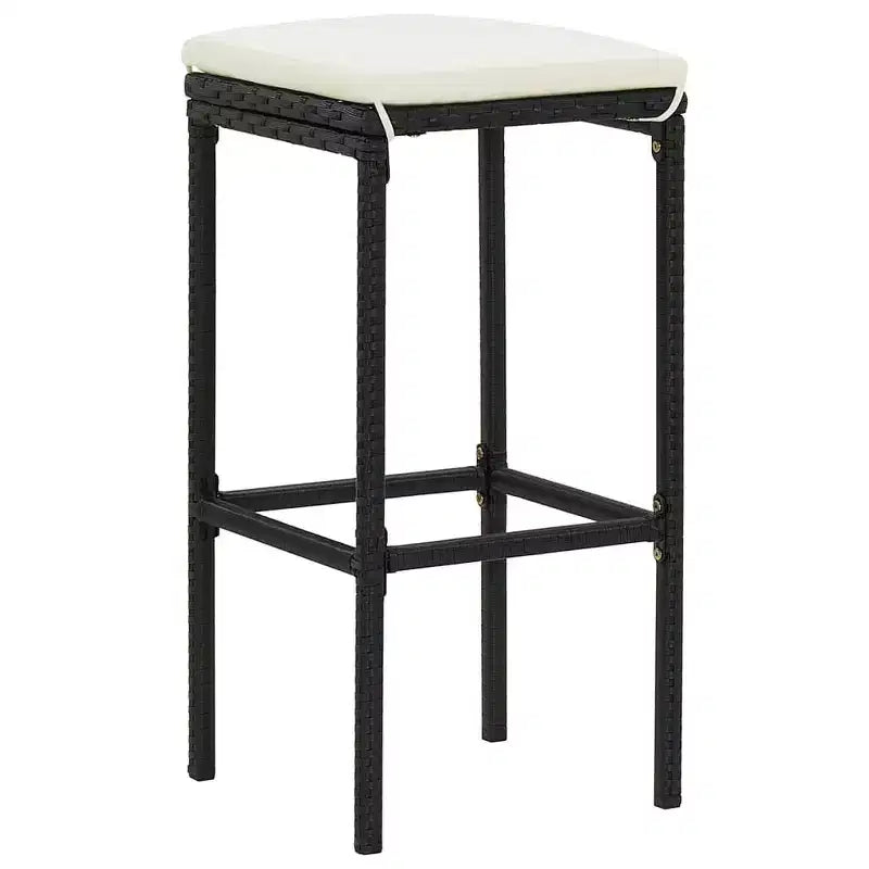 vidaXL Garden Bar Set with Solid Acacia and Poly Rattan