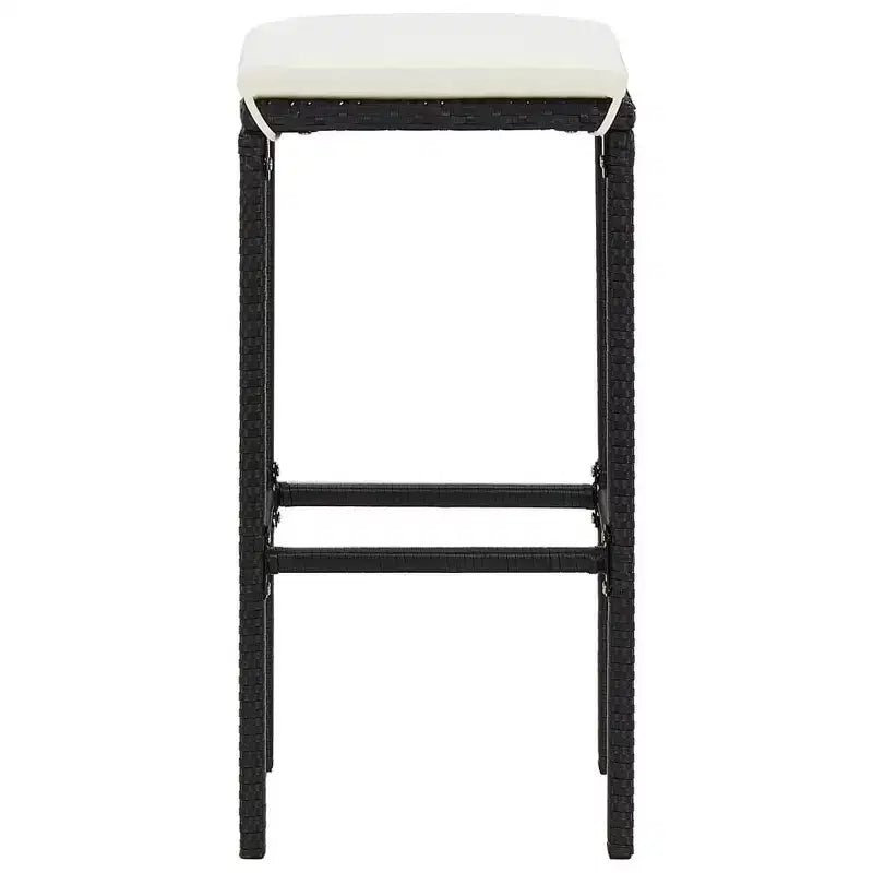 vidaXL Garden Bar Set with Solid Acacia and Poly Rattan