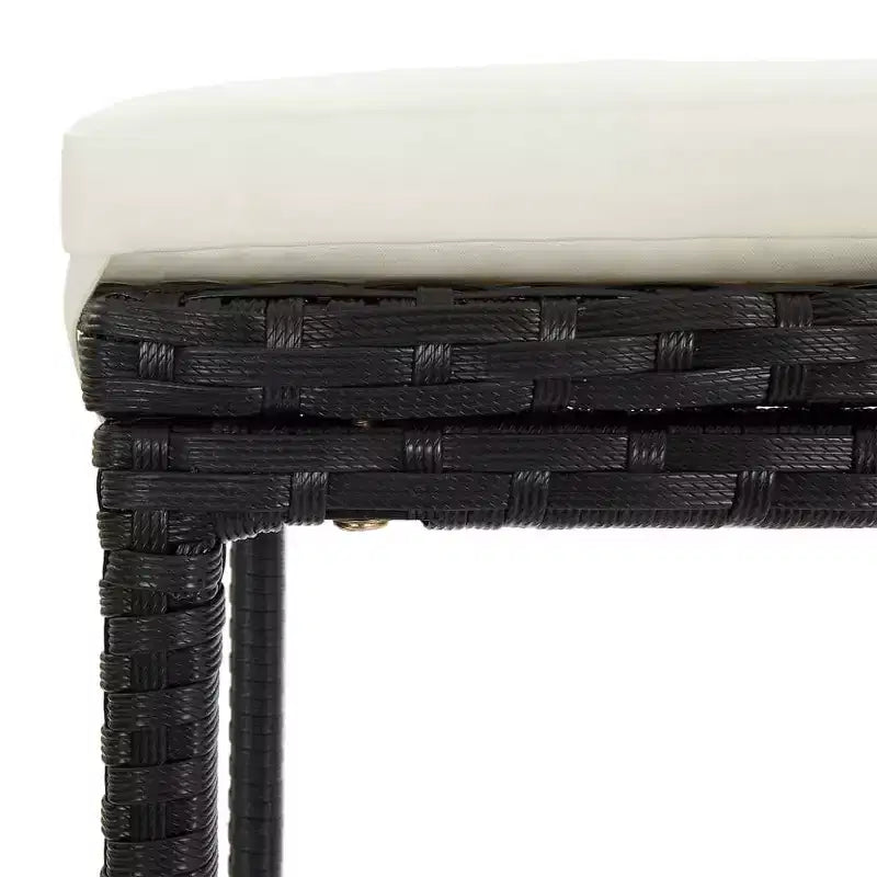 vidaXL Garden Bar Set with Solid Acacia and Poly Rattan