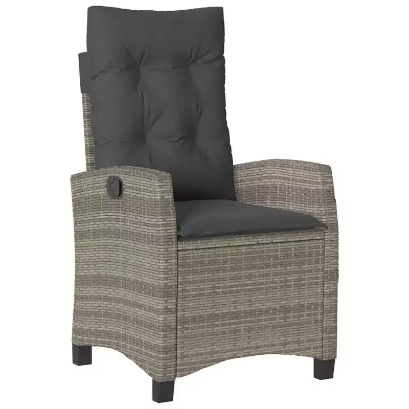 vidaXL Trendy Poly Rattan Patio Dining Set