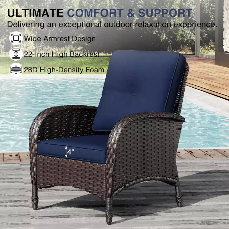 UPTIOT Outdoor Fire Pit Lounge Set with 4 Chairs, Sofa & Weatherproof Design for Ultimate Patio Entertaining