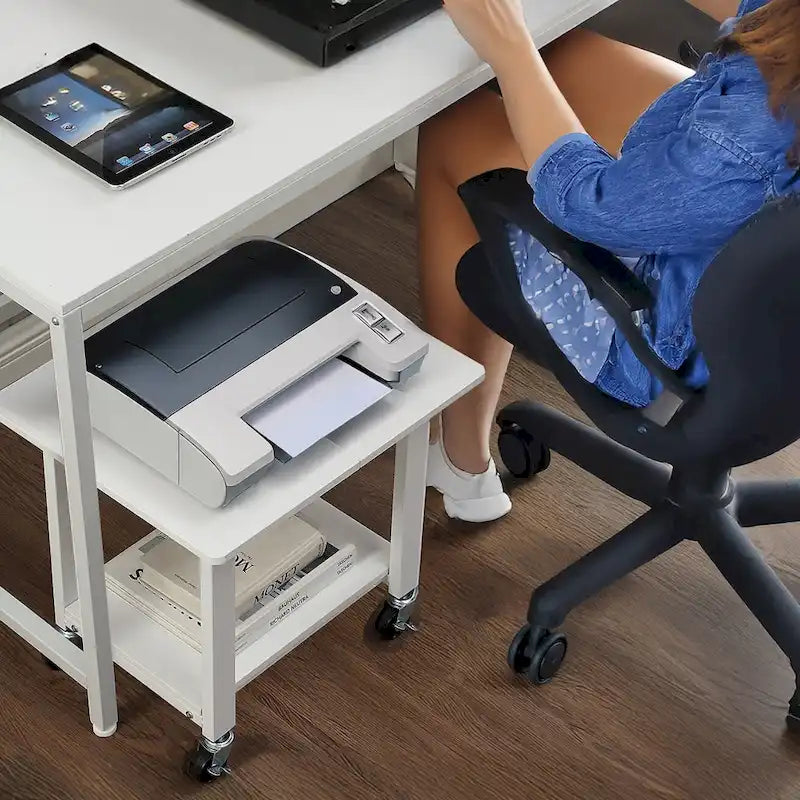 Support de chariot d'imprimante mobile industriel avec roues verrouillables