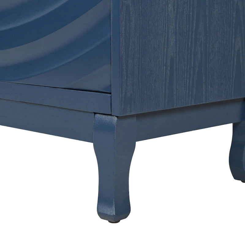 Élégant buffet avec rainure arquée pour le salon