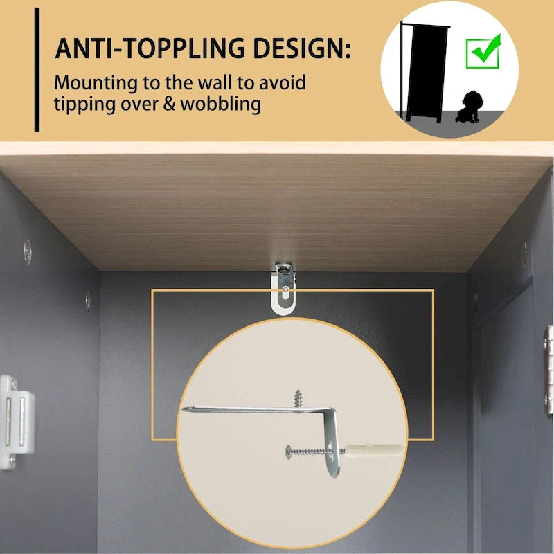 VEIKOUS Bathroom Floor Storage Cabinet with 4 Drawers