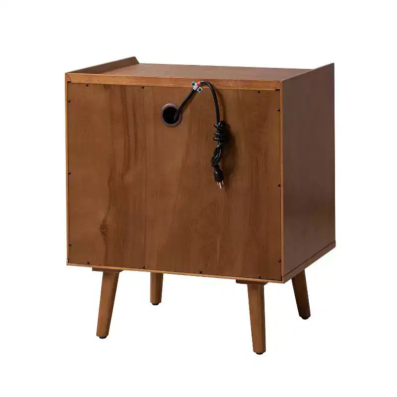 Lot de 2 tables d'appoint Janet à 3 tiroirs avec station de charge | KARAT HOME