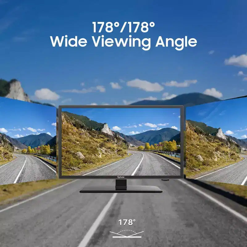 Téléviseur intelligent SYLVOX pour camping-car, téléviseur 12 volts de 24 pouces pour camping-car, le tout dernier Google TV avec Google Assistant, petit téléviseur intelligent Full HD 1080p alimenté en courant continu/alternatif (série Vechiel)