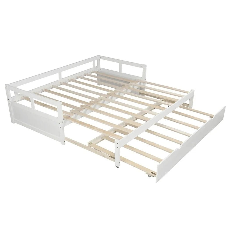 Extending Daybed with Trundle, Wooden Daybed with Trundle