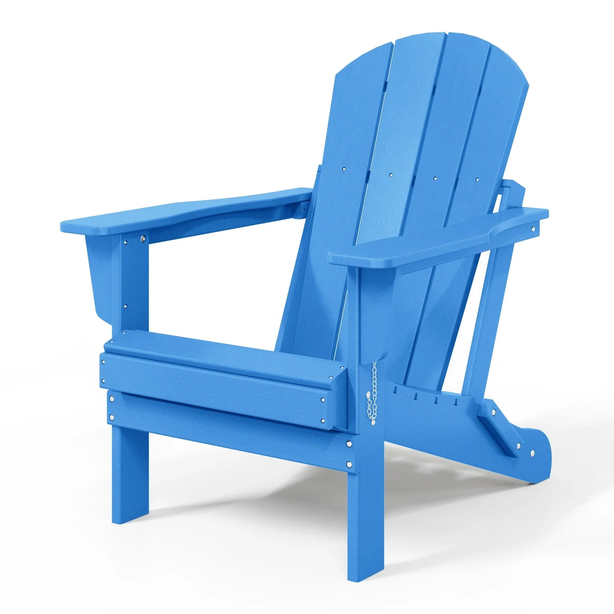 Polytrends Laguna Fade Resistant All Weather Outdoor Patio Folding Adirondack Chair