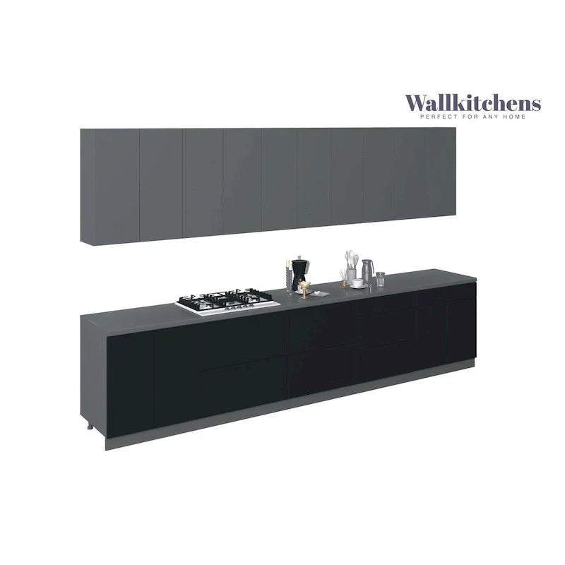 Ensemble de meubles de cuisine modernes – 13 pi de largeur, 153 x 24, plusieurs couleurs