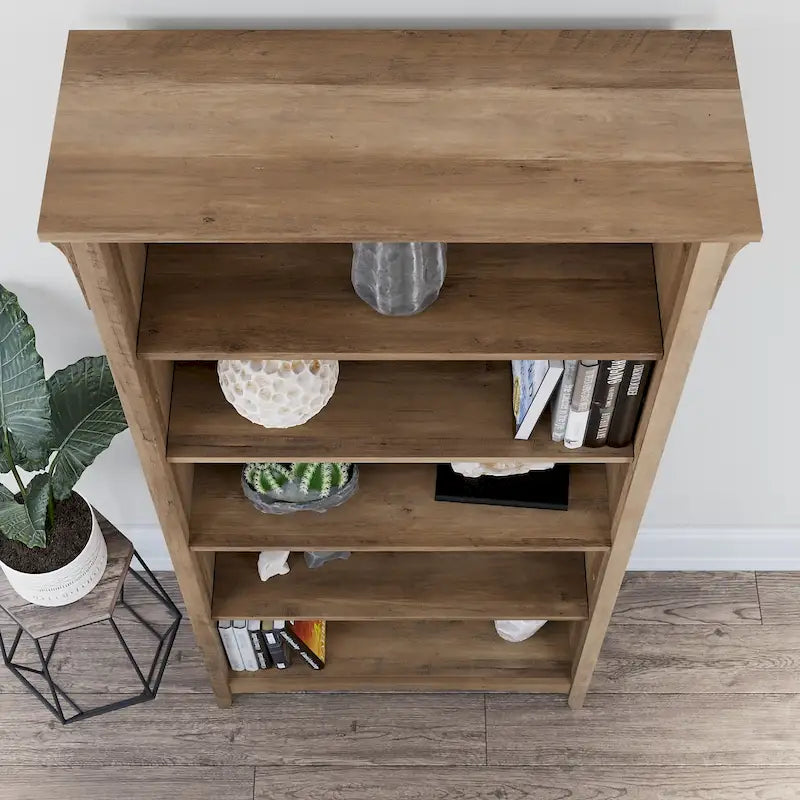 Bibliothèque haute Salinas à 5 étagères (Lot de 2) par Bush Furniture