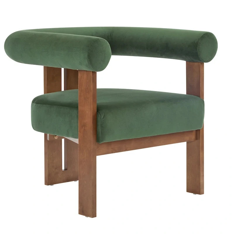 Fauteuil d'appoint Gilbert moderne à accoudoirs ronds par Christopher Knight Home