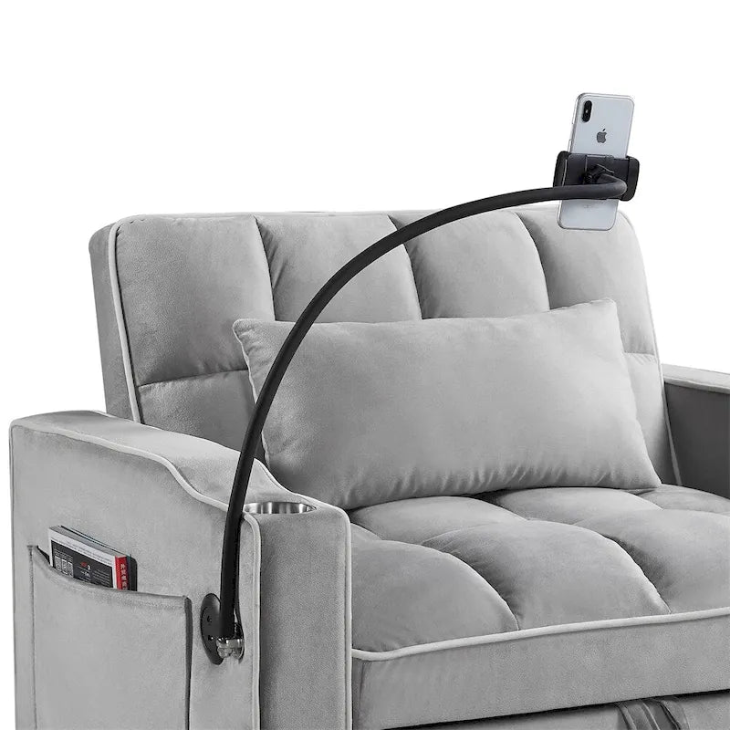 Convertible Sleeper Chair Sofa Bed Adjustable Pull Out Sleeper Chair