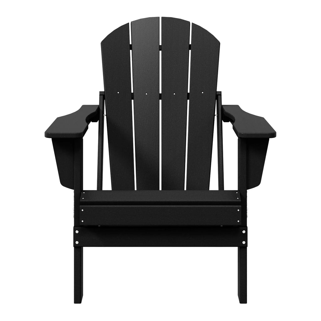 Polytrends Laguna Fade Resistant All Weather Outdoor Patio Folding Adirondack Chair