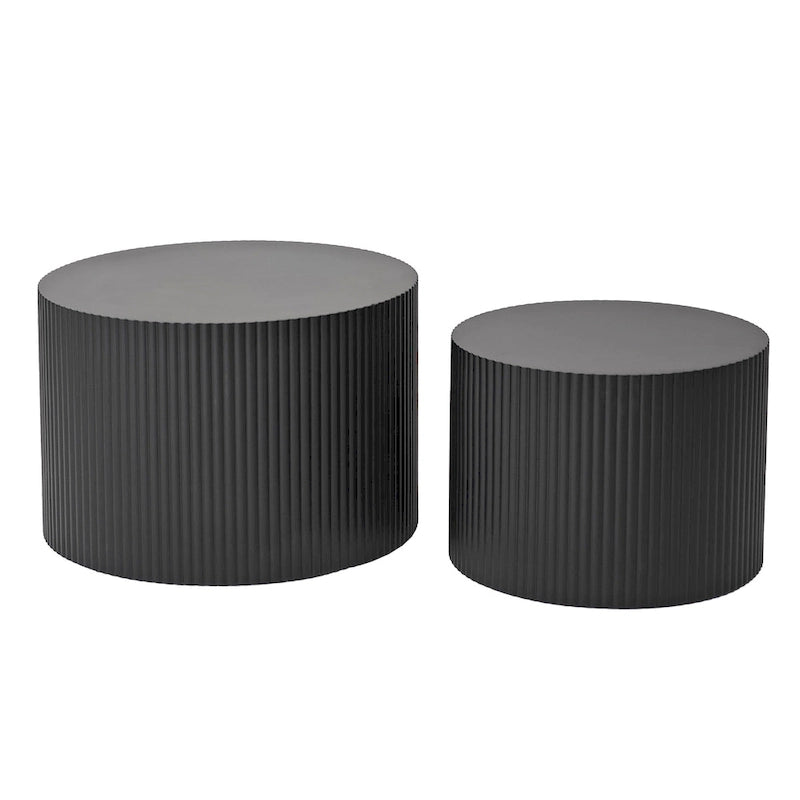 Ensemble de tables basses gigognes Wave Stripe