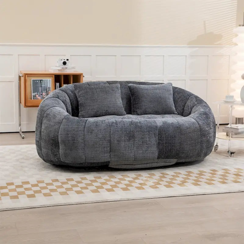 Chenille Bean Bag Chair Lazy Sofa