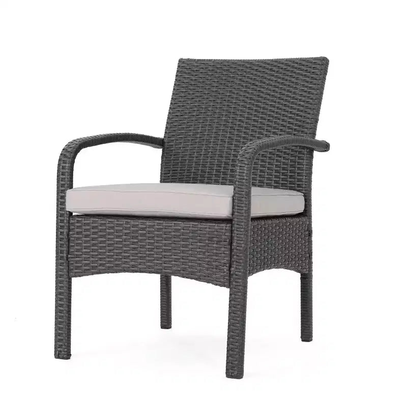 Cordoba 4pc Wicker Patio Chat Set with Cushions - Christopher Knight Home