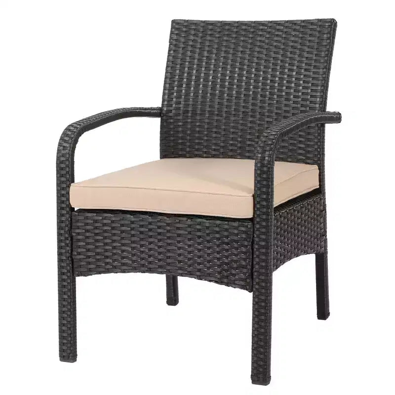 Cordoba 4pc Wicker Patio Chat Set with Cushions - Christopher Knight Home