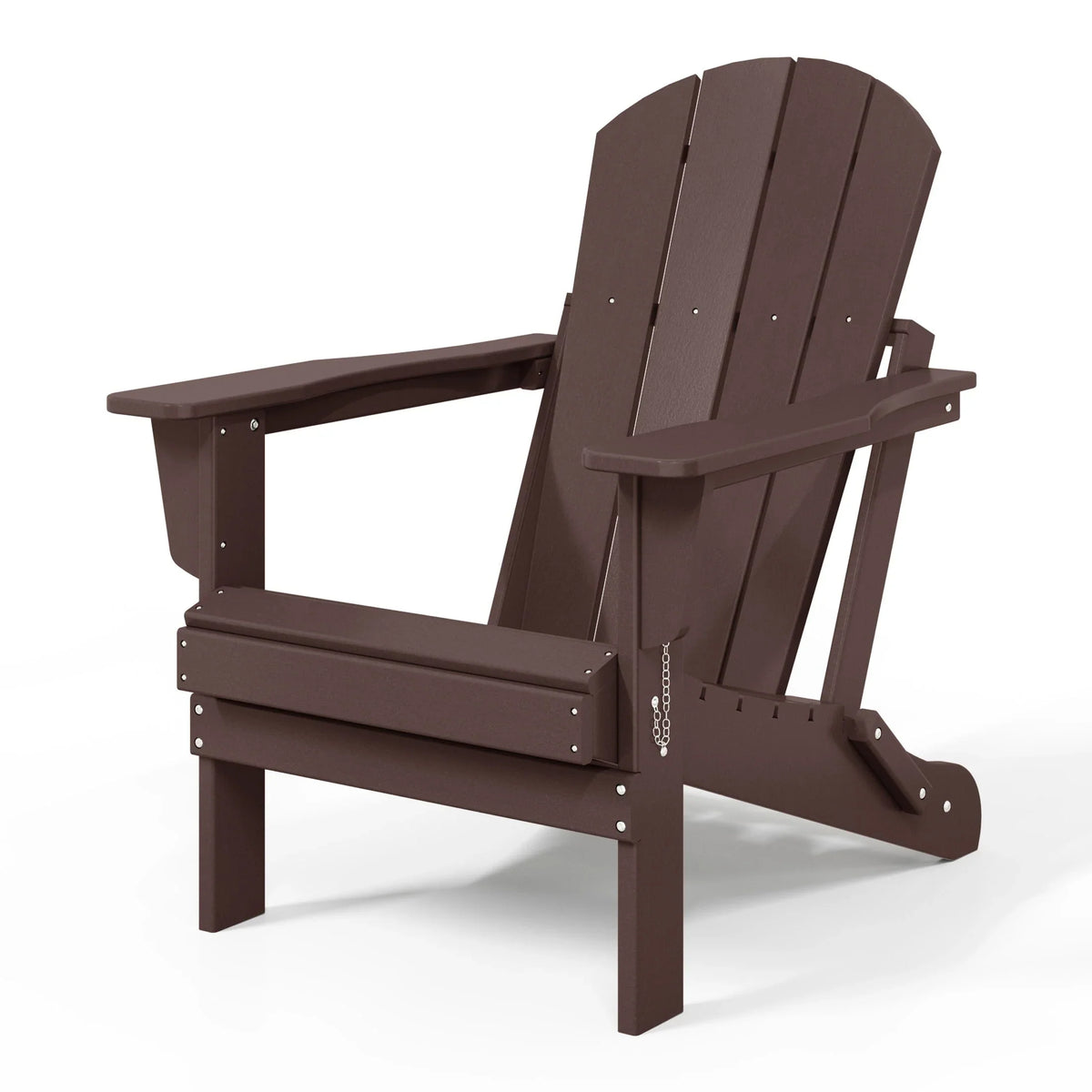Polytrends Laguna Fade Resistant All Weather Outdoor Patio Folding Adirondack Chair