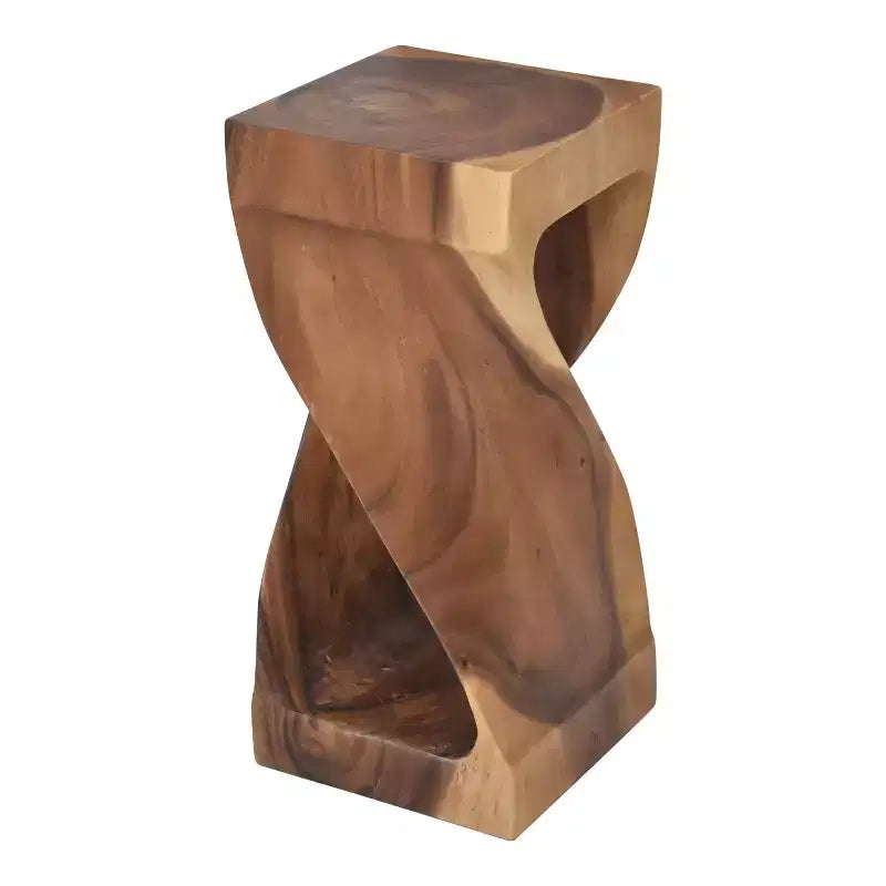 Table d'appoint d'appoint Steve Silver Co. Solana Naturel : Bois d'acacia sculpté, Aucun assemblage requis
