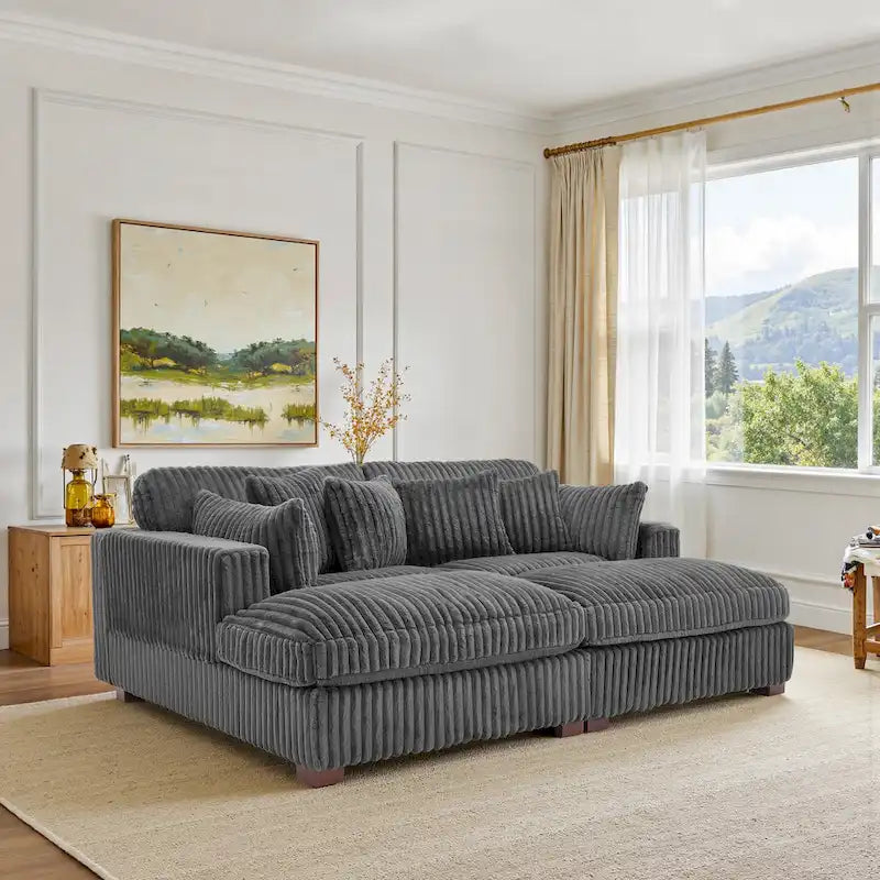 Canapé modulaire en tissu pour salon et chambre à coucher
