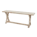 Console ou banc en bois avec finitions vieillies - Marron - Roche River Decor