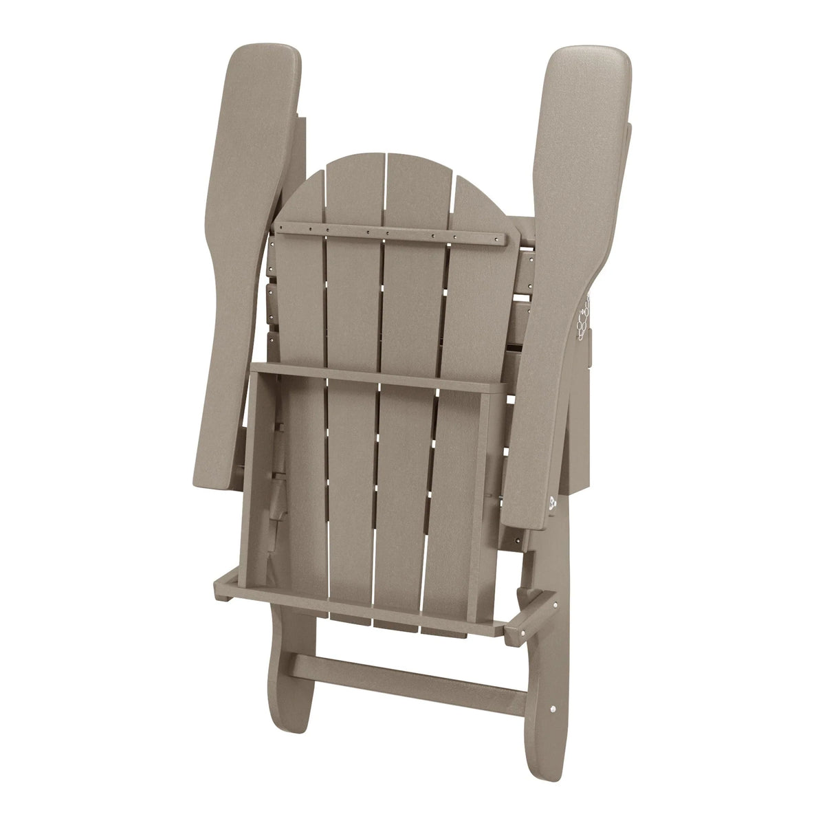 Polytrends Laguna Fade Resistant All Weather Outdoor Patio Folding Adirondack Chair