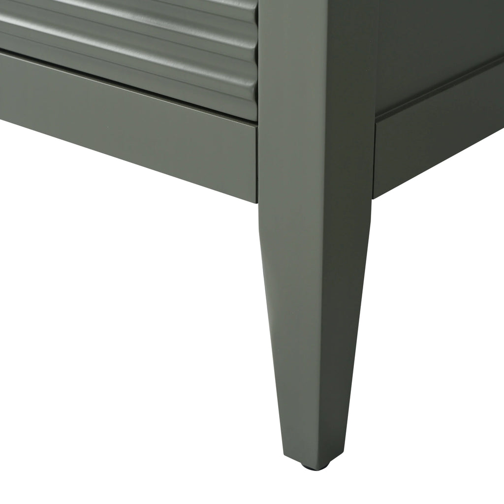 Vanity Art 72 Double Sink Bathroom Vanity Cabinet with Engineered Marble Top