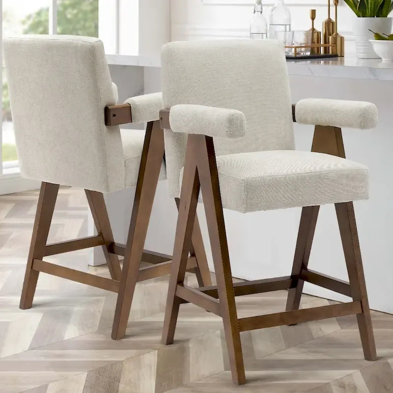 Tabouret de comptoir rembourré contemporain, unité