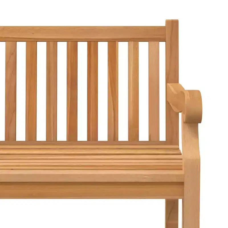 vidaXL Banc de jardin en teck massif Mobilier de terrasse d'extérieur