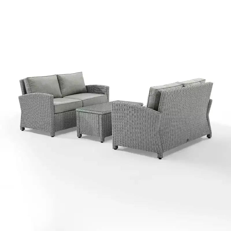 Bradenton 3pc Outdoor Wicker Seating Set - Crosley