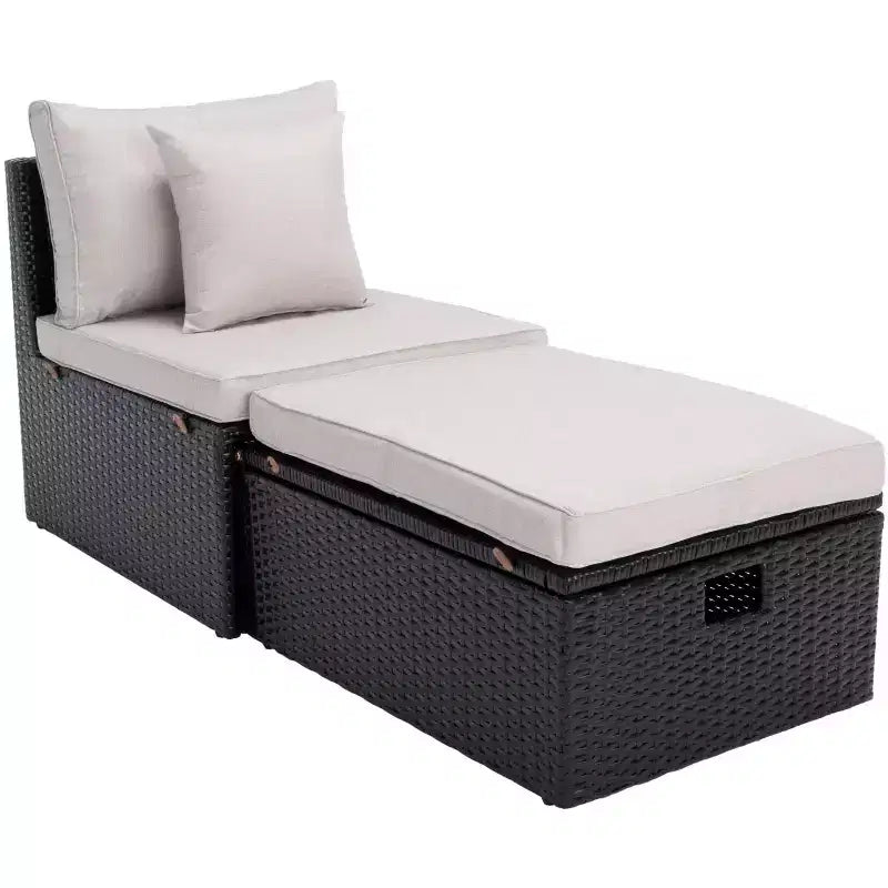 Pramla Sette & Ottoman Patio Set - Indoor/Outdoor - PAT7515 - Safavieh