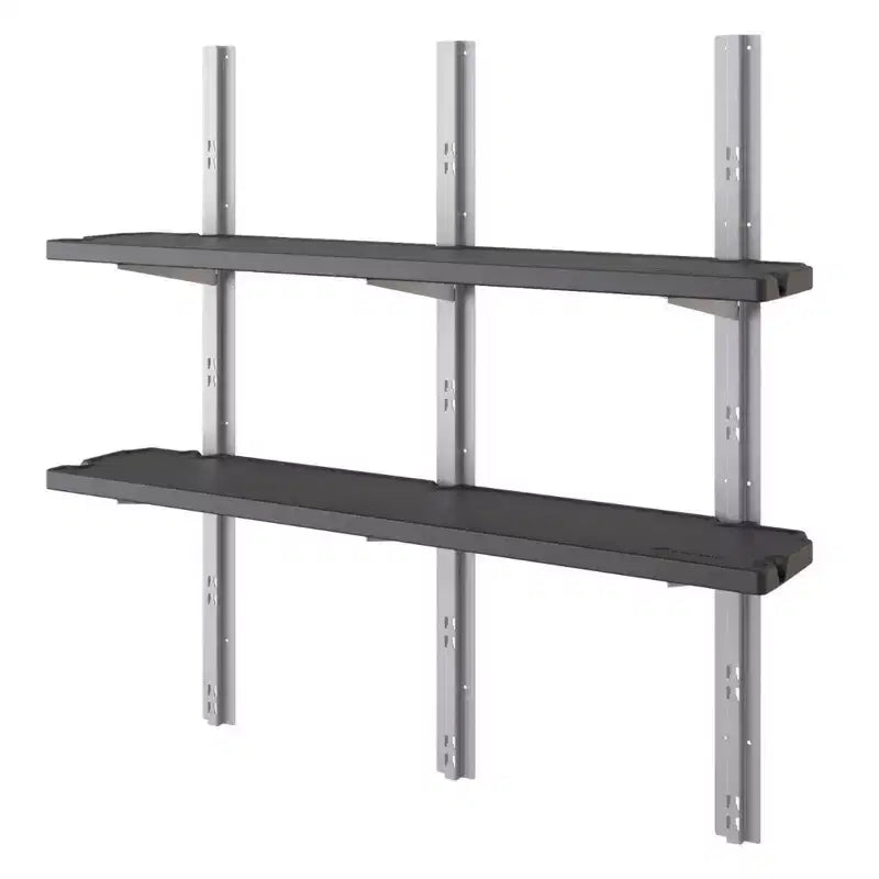 Suncast Abri vertical 6 étagères, kit de rangement mural extérieur peu encombrant, noir